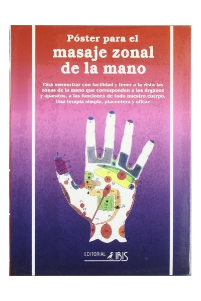 Póster para el masaje zonal de la mano